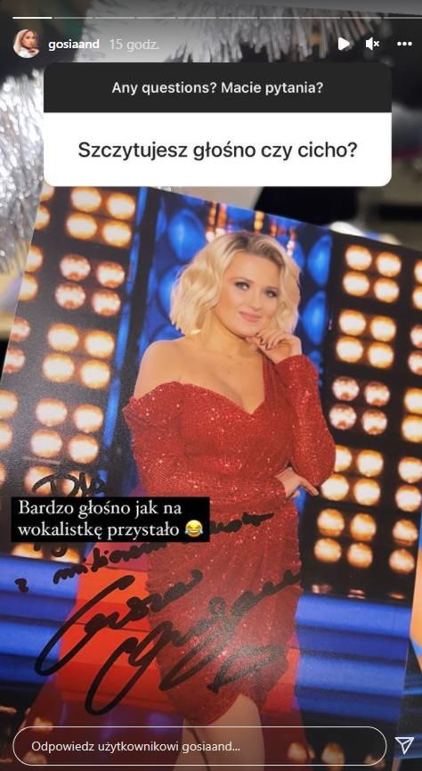 Gosia Andrzejewicz o seksie