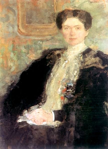 Zofia Kirkor-Kiedroniowa na portrecie pędzla Olgi Bozańskiej 