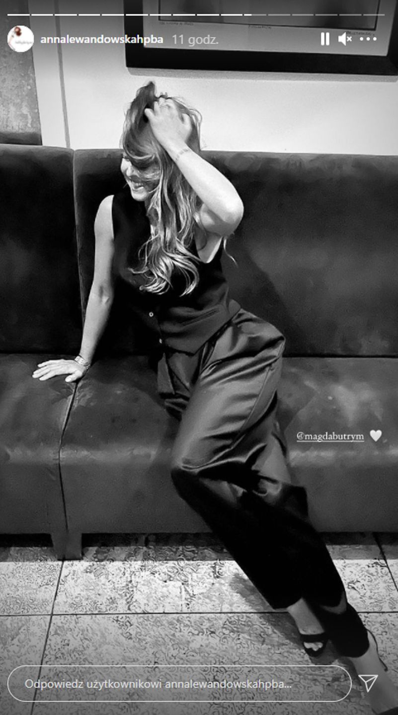Anna Lewandowska na imprezie Vogue Polska