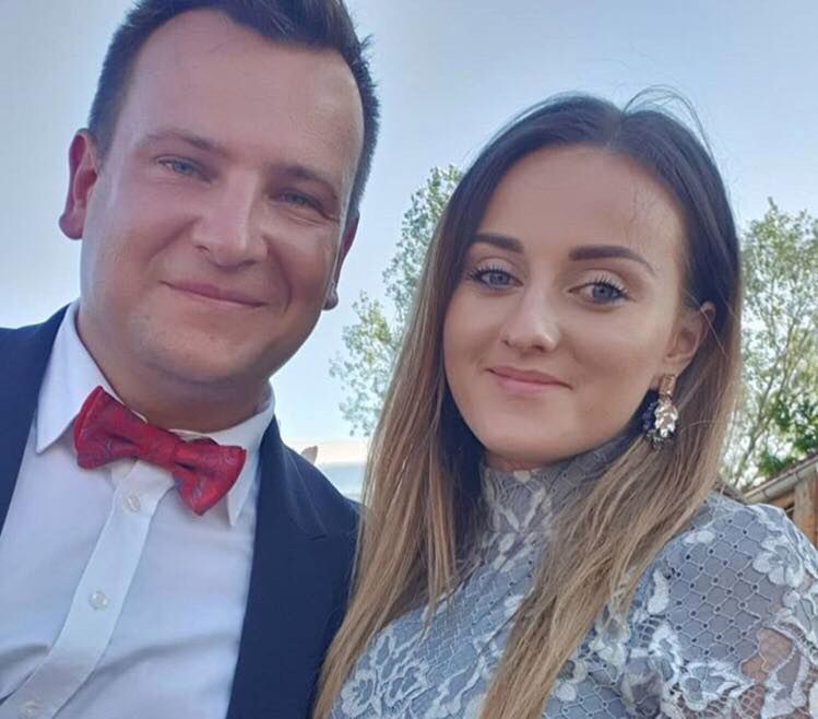 Ania z "Rolnika" ze swoim mężem Grzegorzem