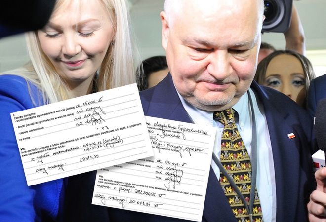 Prezes NBP w asyście współpracowniczki - dyrektor Martyny Wojciechowskiej - w 2016 roku