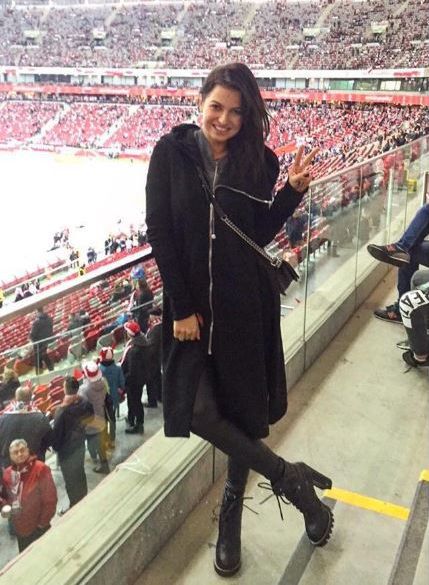 Tak Anna Lewandowska kibicowała piłkarzom w meczu Polska-Dania!