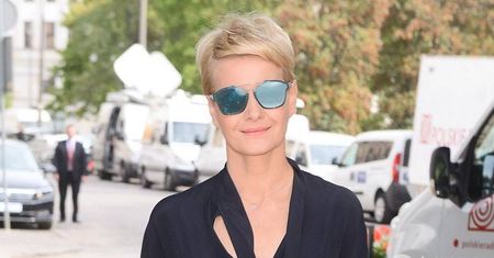 Stylowa Małgorzata Kożuchowska na Narodowym czytaniu