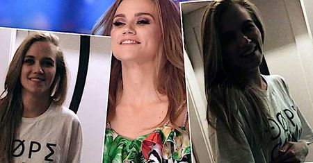 Agnieszka Kaczorowska parodiuje "Taniec z gwiazdami" i eksponuje wielki brzuszek. Utarła nosa Polsatowi? [WIDEO]