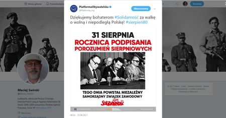 Platforma Obywatelska chciała uczcić bohaterów Sierpnia '80. Spotkała się z ostrą ripostą
