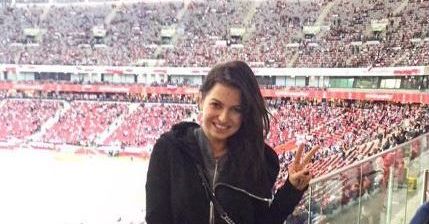 Tak Anna Lewandowska kibicowała piłkarzom w meczu Polska-Dania!