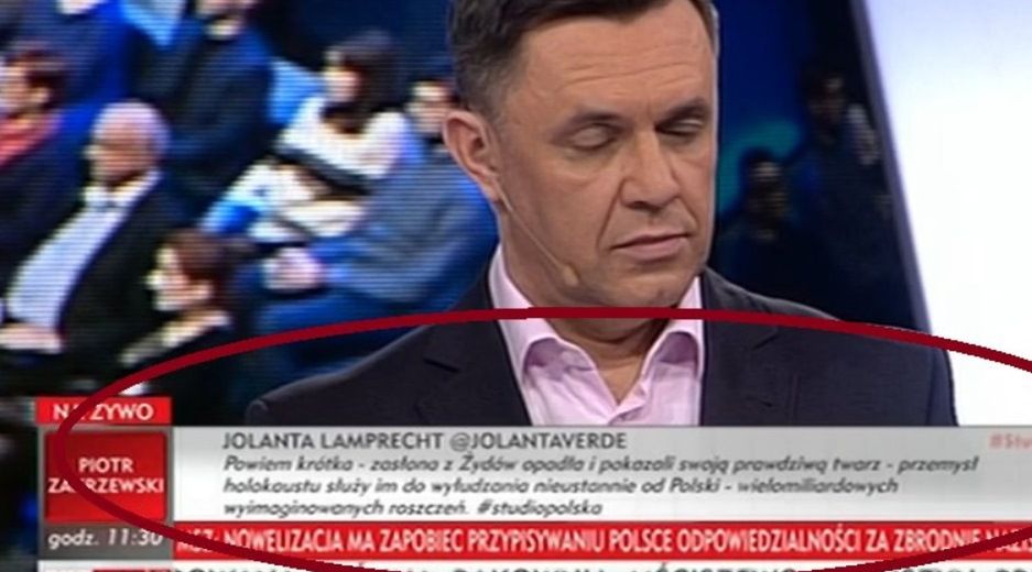 Kontrowersyjne wypowiedzi w TVP. "Nie macie prawa prowokować do antysemityzmu"