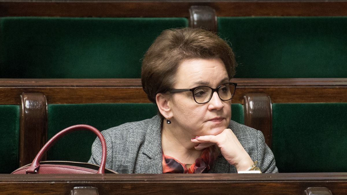Strajk nauczycieli. Liceum minister Anny Zalewskiej (na zdj.) dołącza do protestu