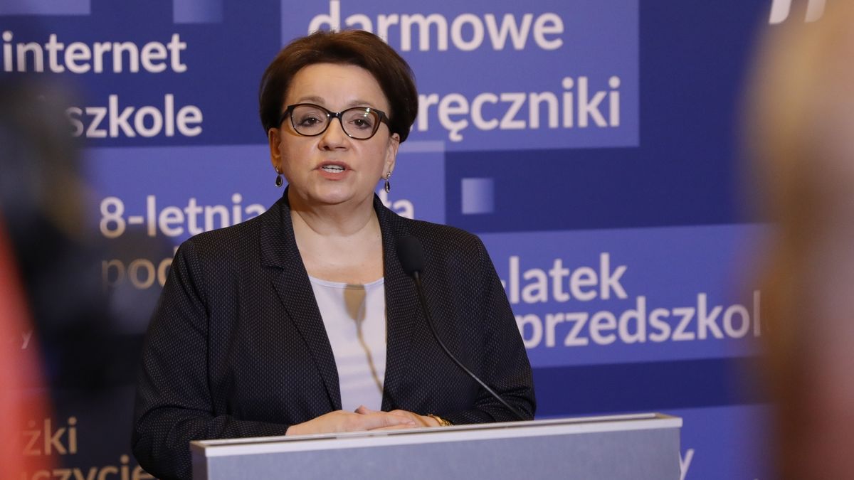 Minister edukacji Anna Zalewska