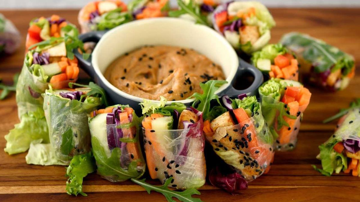 Wegańskie spring rollsy