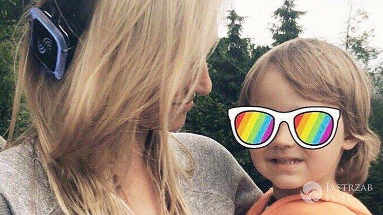 Aleksandra Żebrowska karmi piersią