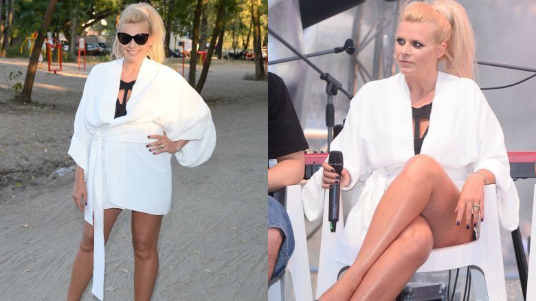 Marysia Sadowska na konferencji "The Voice Of Poland"