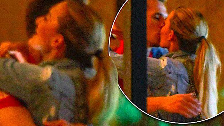 Arek Milik i Jessica Ziółek całują się