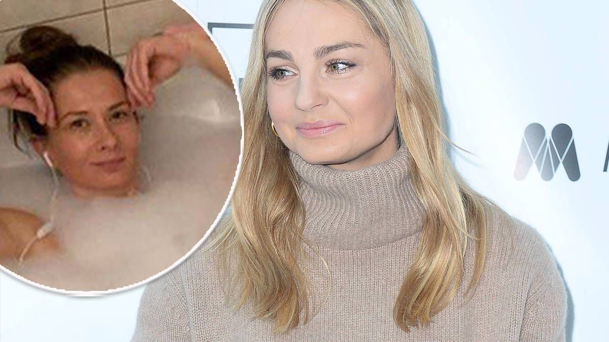 Małgorzata Socha pokochała zdjęcia w łazience. Tym razem wpadła do Anity Sokołowskiej, gdy ta brała kąpiel