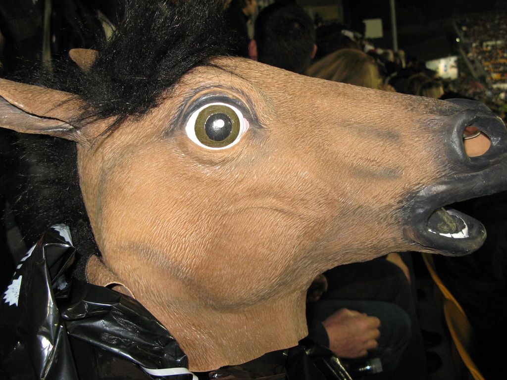 Maska konia na Amazonie