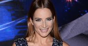 Anna Dereszowska w małej granatowej promuje show "Twoja Twarz Brzmi Znajomo"