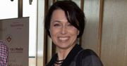 Katarzyna Pakosińska stawia na czarno-szarą kratę. Dobrała do niej skórzane spodnie [zdjęcia]