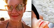 Gorąca Małgorzata Kożuchowska w bikini na plaży! Te zdjęcia to prawdziwy rarytas!