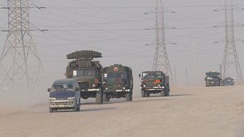 Konwój polskich oddziałów do Iraku