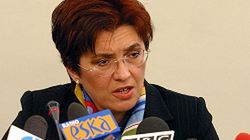 Szefowa gabinetu politycznego premiera Aleksandra Jakubowska na konferencji prasowej