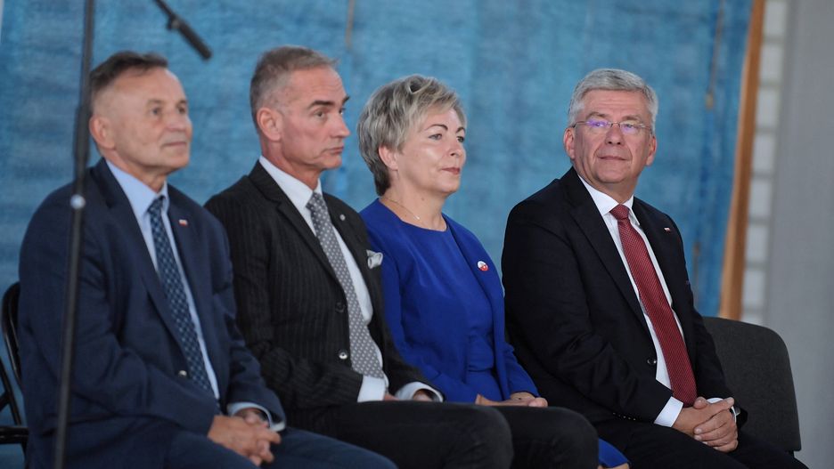 Na zdjęciu od prawej: Stanisław Karczewski, Anna Cicholska, Jan Maria Jackowski, Waldemar Olejniczak 