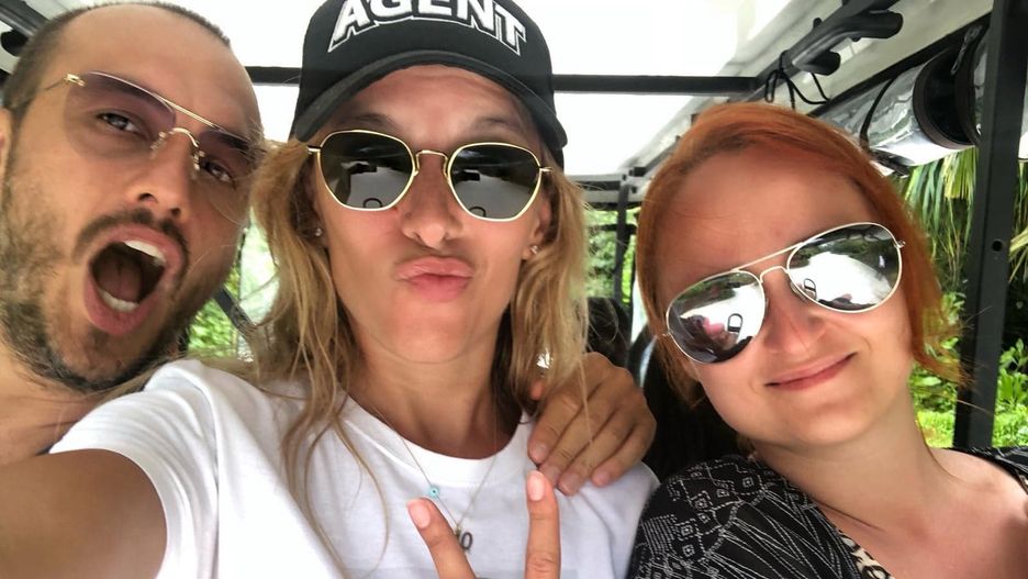 Ewa Chodakowska, Lefteris Kavoukis i Aleksandra Pajewska