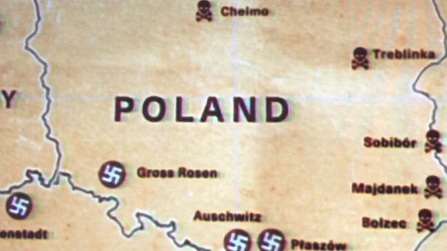 Obozy z czasów wojny, mapa Polski współczesna