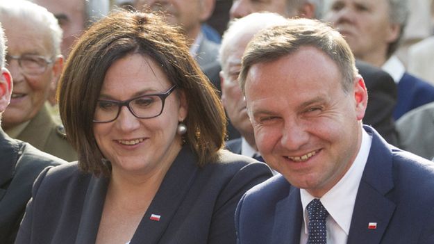 Małgorzata Sadurska i prezydent Andrzej Duda