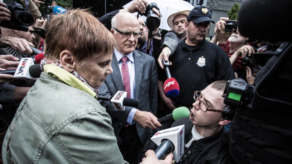 W środę Adrian i Kuba widzieli się z Janiną Ochojską przed Sejmem