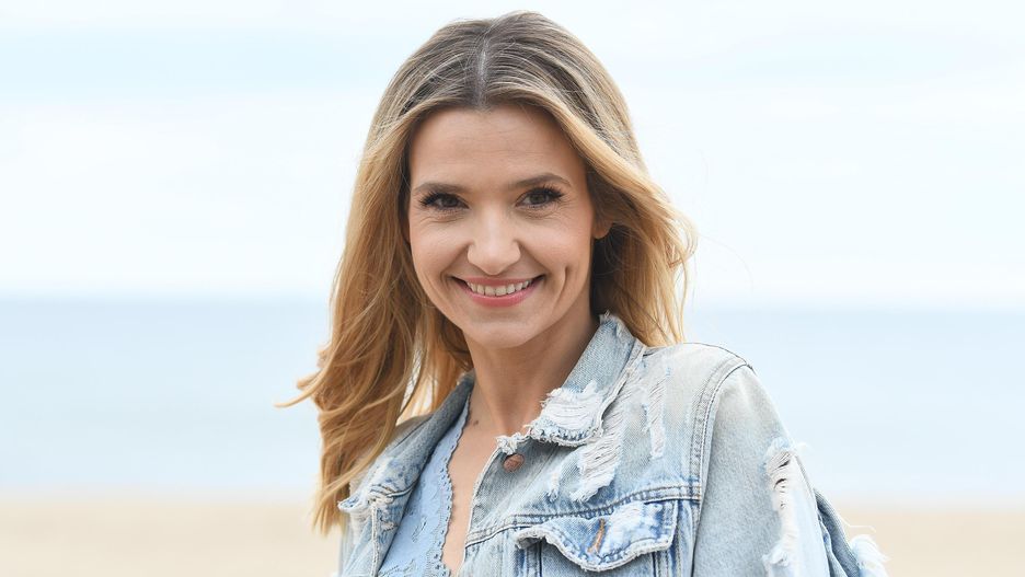 Joanna Koroniewska pozuje fotoreporterom