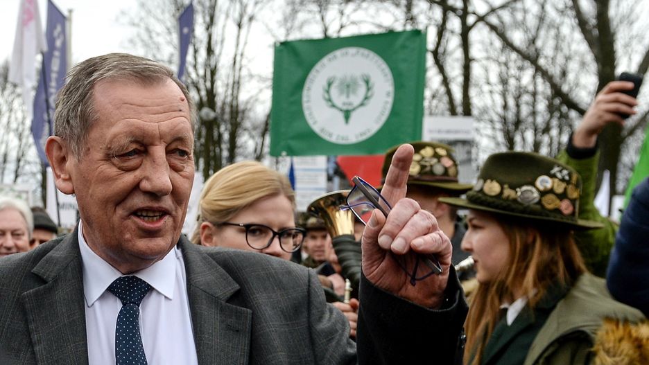 Jan Szyszko na wiecu poparcia