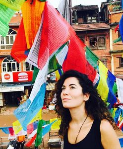 Julia Pogrebińska z mężem joginem na wakacjach w Nepalu. Miłość kwitnie?