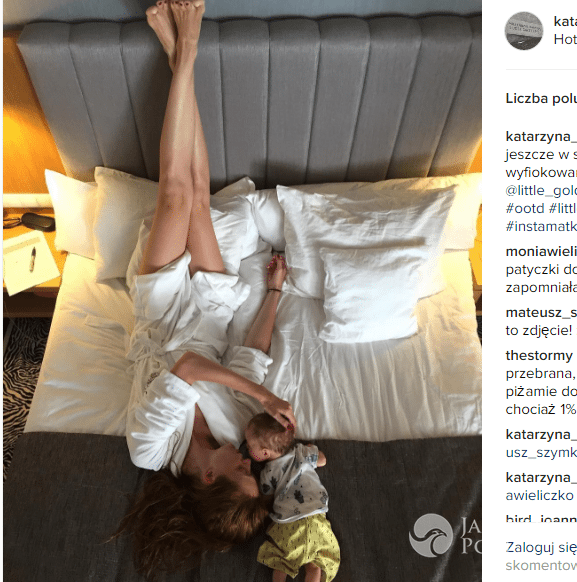Kasia Burzyńska z synem na Instagramie
