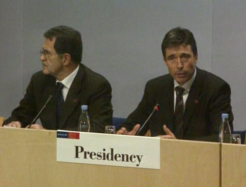 Romano Prodi i Anders Fogh Rassmussen 