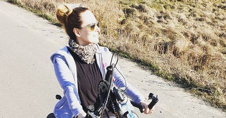 Monika Kuszyńska na rowerze. Fani komentują: to zdjęcie jest definicją szczęścia