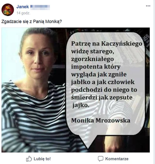 Monika Mrozowska została antyPiS-owskim memem