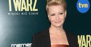 Kożuchowska na premierze filmu "Twarz". Coś poszło nie tak
