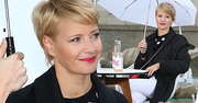 Małgorzata Kożuchowska w sportowych butach. Rzadko możemy oglądać ją w takich stylizacjach
