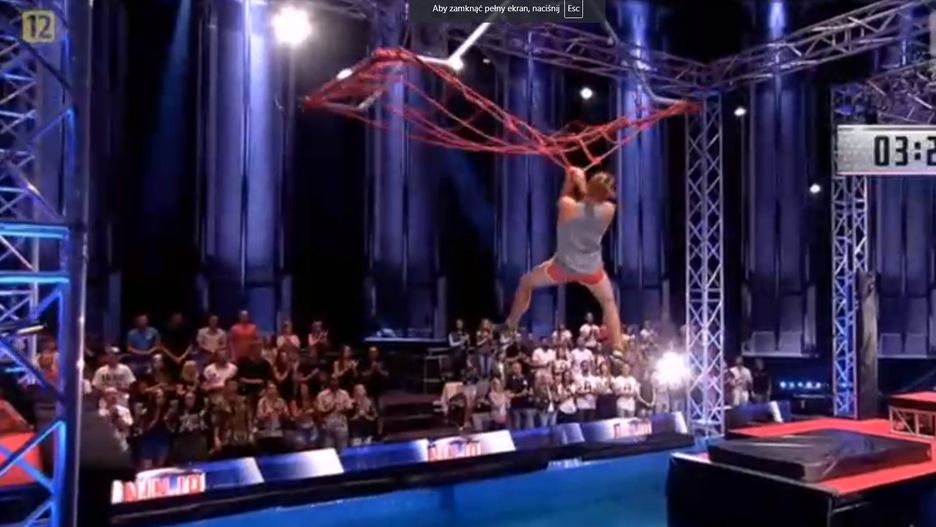 Mateusz Skrodzki w finale "Ninja Warrior Polska".
