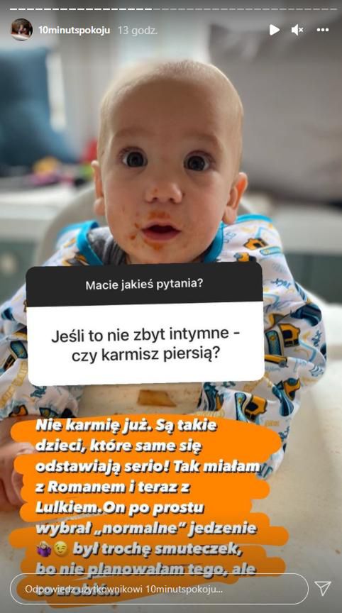 Justyna Kozłowska o karmieniu piersią