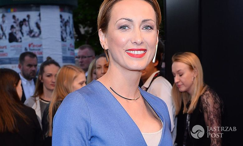 Anna Kalczyńska w nietypowym garniturze na festiwalu filmowym w Krakowie. Wybrała polską markę