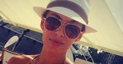Ewa Chodakowska na wakacjach w Sopocie. Raz w bikini, drugi raz w krótkiej cekinowej sukience polskiej projektantki