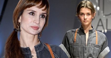 Viola Kołakowska już nosi kreację polskiej projektantki z jej wiosennej kolekcji. Dodatki? Ażurowa biżuteria Lilou