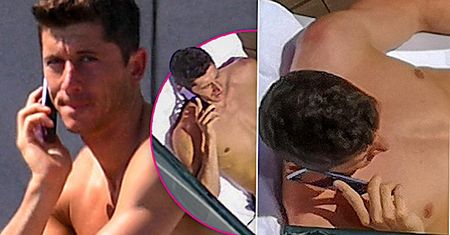 Rozebrany Robert Lewandowski pręży swoje ciało Adonisa na balkonie! Te zdjęcia podwyższają puls!