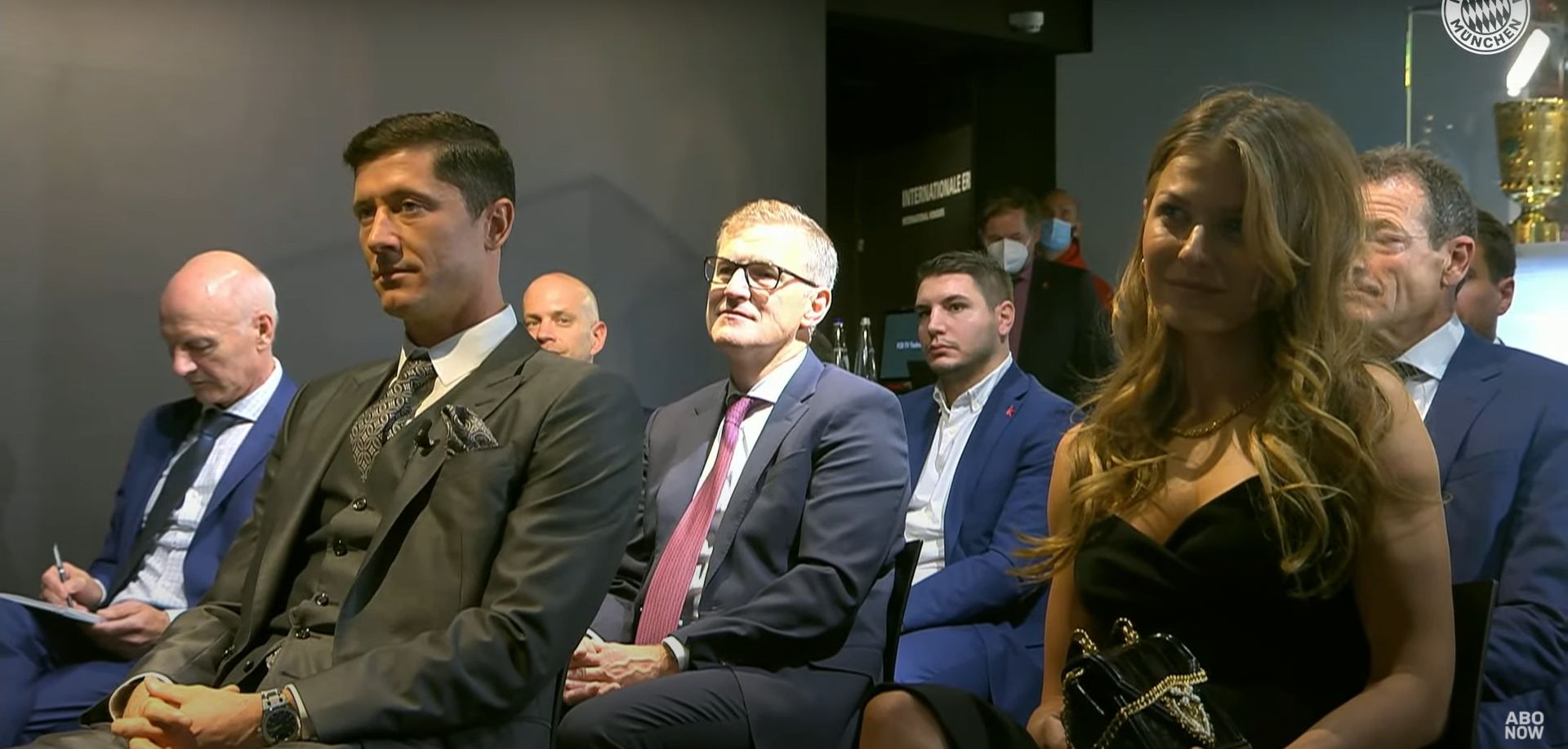 Anna Lewandowska i Robert Lewandowski - ceremonia wręczenia Złotego Buta 2021