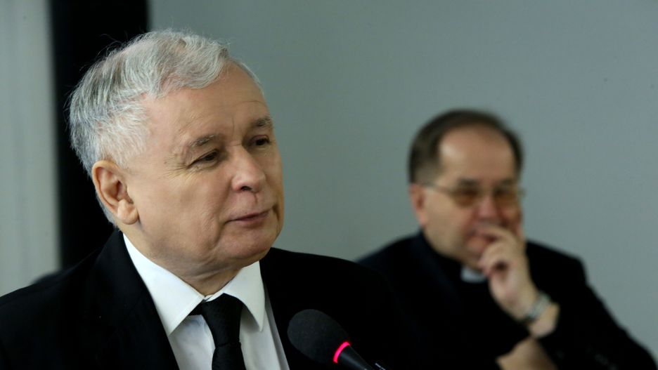 Prezes PiS Jarosław Kaczyński i dyrektor Radia Maryja o. Tadeusz Rydzyk.