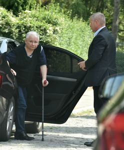 Cierpiący Jarosław Kaczyński. Niepokojące zdjęcia prezesa PiS