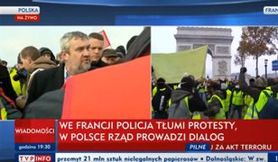 "Żółte kamizelki" w Polsce i we Francji. TVP wskazało różnicę