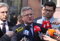 Komorowski zabrał głos po przesłuchaniu. "Odnoszę wrażenie, że nie chodzi o poszukiwanie prawdy"