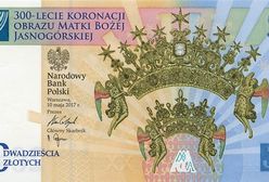 300-lecie koronacji Obrazu Matki Bożej Jasnogórskiej na banknocie kolekcjonerskim NBP